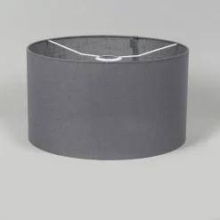 QAZQA Stoffen lampenkap donkergrijs 35/35/20
