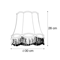 QAZQA Stoffen lampenkap groen 30 cm - Granny