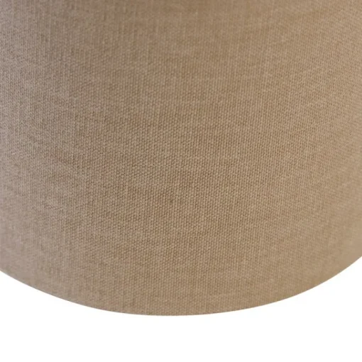 QAZQA Stoffen lampenkap lichtbruin rond 18/18/14