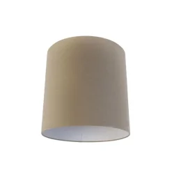 QAZQA Stoffen lampenkap lichtbruin cilinder 40/40/40
