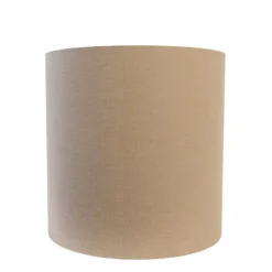 QAZQA Stoffen lampenkap lichtbruin cilinder 40/40/40