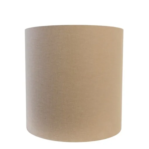 QAZQA Stoffen lampenkap lichtbruin cilinder 40/40/40