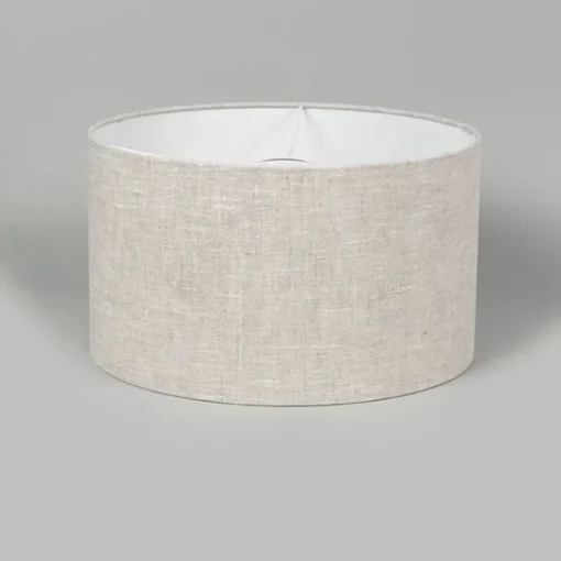 QAZQA Stoffen lampenkap lichtgrijs rond 35/35/20