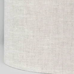 QAZQA Stoffen lampenkap lichtgrijs rond 35/35/20