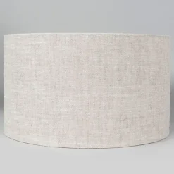 QAZQA Stoffen lampenkap lichtgrijs rond 35/35/20