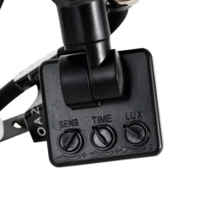 QAZQA Straler zwart 8,5 cm incl. LED IP44 met bewegingssensor - Levana