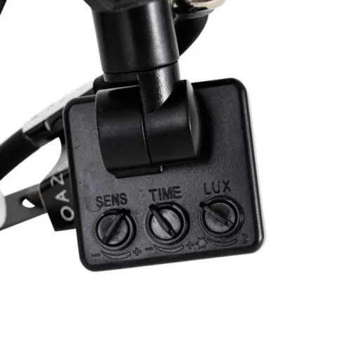 QAZQA Straler zwart 8,5 cm incl. LED IP44 met bewegingssensor - Levana