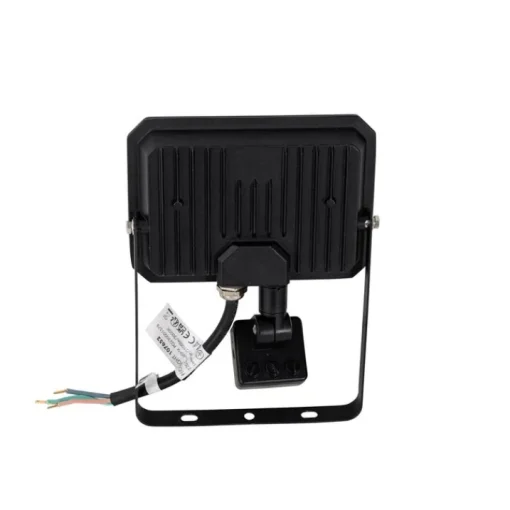 QAZQA Straler zwart 14,3 cm incl. LED IP44 met bewegingssensor - Levana