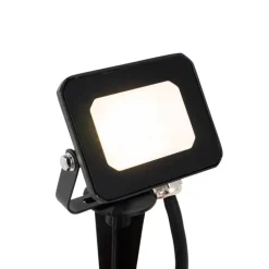 QAZQA Straler zwart incl. LED met grondpin IP65 - Levana