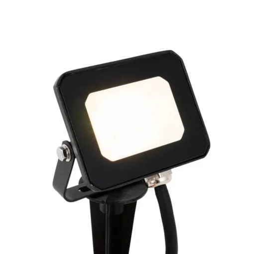 QAZQA Straler zwart incl. LED met grondpin IP65 - Levana