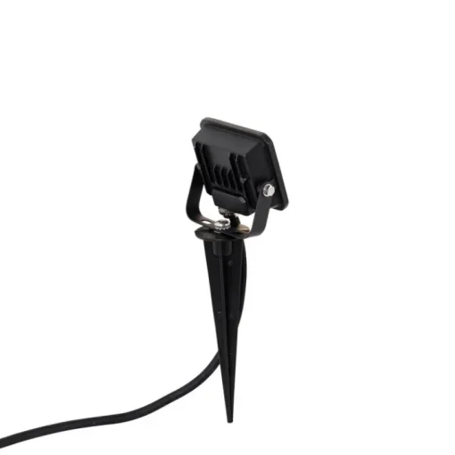 QAZQA Straler zwart incl. LED met grondpin IP65 - Levana