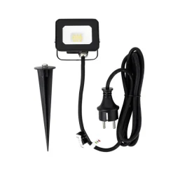 QAZQA Straler zwart incl. LED met grondpin IP65 - Levana