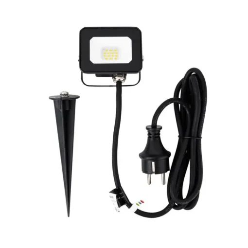 QAZQA Straler zwart incl. LED met grondpin IP65 - Levana