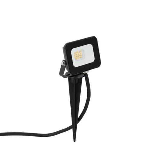 QAZQA Straler zwart incl. LED met grondpin IP65 - Levana