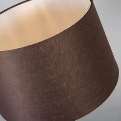 QAZQA Tafellamp brons met kap bruin 35 cm verstelbaar - Parte