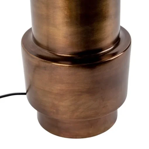 QAZQA Tafellamp brons met velours vlinder kap 50 cm - Bruut