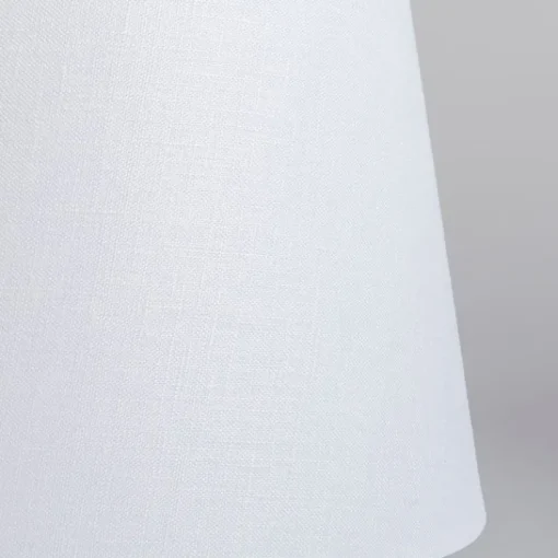 QAZQA Tafellamp goud/messing met kap wit 25 cm verstelbaar - Parte