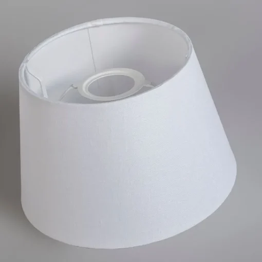 QAZQA Tafellamp goud/messing met kap wit 25 cm verstelbaar - Parte