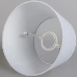 QAZQA Tafellamp goud/messing met kap wit 25 cm verstelbaar - Parte