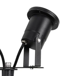 QAZQA Tuinspot zwart incl. snoer en stekker 2-lichts IP65 - Basic