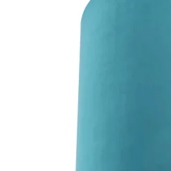 QAZQA Velours lampenkap blauw 20/20/20 met gouden binnenkant