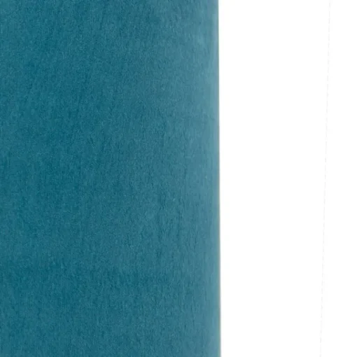 QAZQA Velours lampenkap blauw 35/35/20 met gouden binnenkant