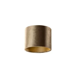 QAZQA Velours lampenkap brons met gouden binnenkant 18/18/14