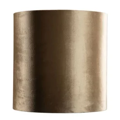 QAZQA Velours lampenkap brons met gouden binnenkant 40/40/40
