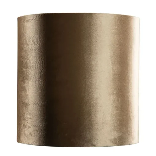 QAZQA Velours lampenkap brons met gouden binnenkant 40/40/40