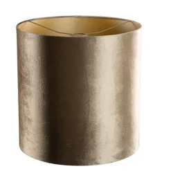 QAZQA Velours lampenkap brons met gouden binnenkant 40/40/40