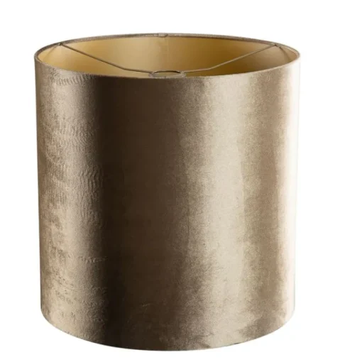 QAZQA Velours lampenkap brons met gouden binnenkant 40/40/40