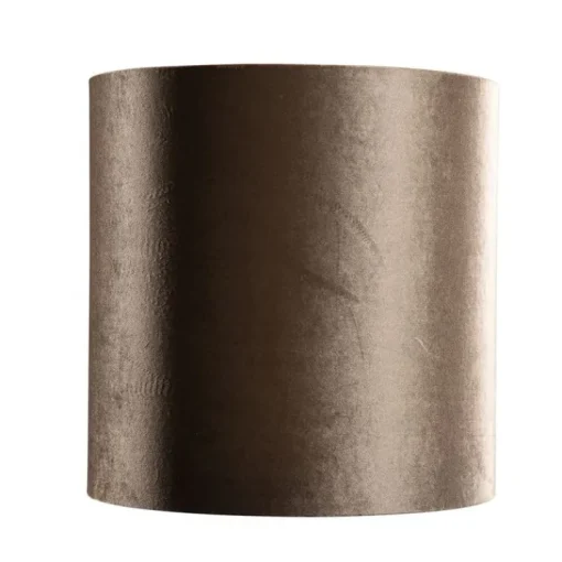 QAZQA Velours lampenkap bruin met gouden binnenkant 40/40/40