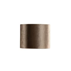 QAZQA Velours lampenkap bruin met gouden binnenkant 18/18/14