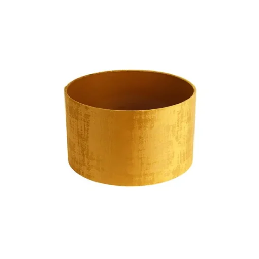 QAZQA Velours lampenkap goud 35/35/20
