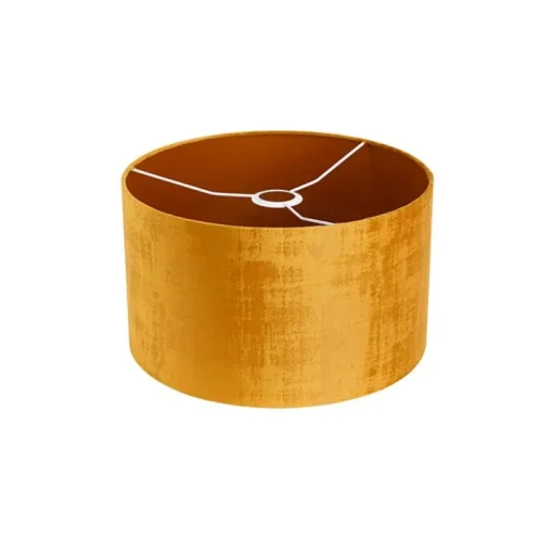 QAZQA Velours lampenkap goud 35/35/20