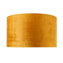 QAZQA Velours lampenkap goud 35/35/20
