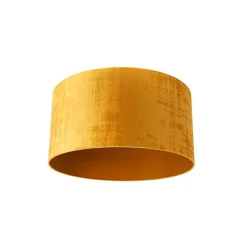QAZQA Velours lampenkap goud 50/50/25