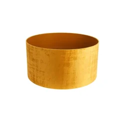 QAZQA Velours lampenkap goud 50/50/25