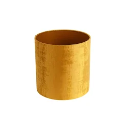 QAZQA Velours lampenkap goud cilinder 25/25/25