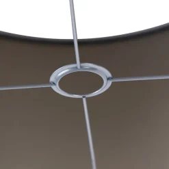 QAZQA Velours lampenkap grijs 50/50/25