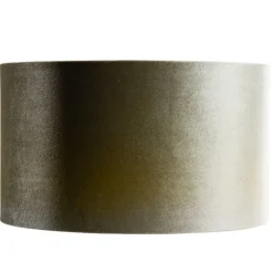 QAZQA Velours lampenkap groen met gouden binnenkant 35/35/20