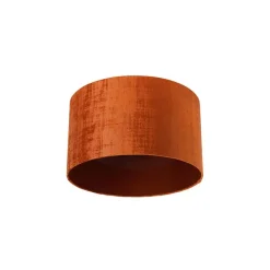 QAZQA Velours lampenkap rood 35/35/20