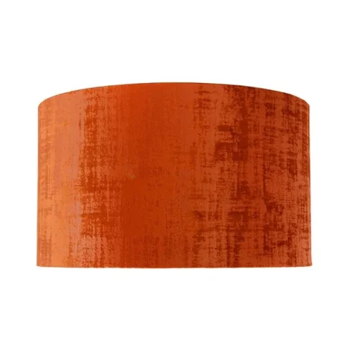 QAZQA Velours lampenkap rood 35/35/20
