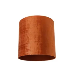 QAZQA Velours lampenkap rood cilinder 40/40/40