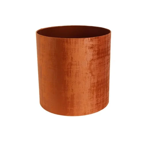 QAZQA Velours lampenkap rood cilinder 40/40/40