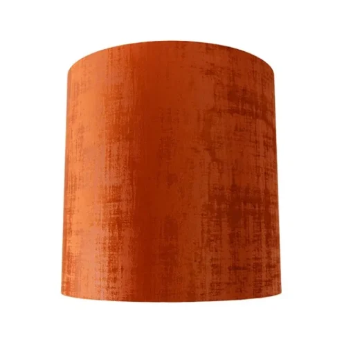 QAZQA Velours lampenkap rood cilinder 40/40/40