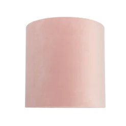 QAZQA Velours lampenkap roze 25/25/25 met gouden binnenkant