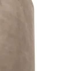 QAZQA Velours lampenkap taupe 25/25/25 met gouden binnenkant
