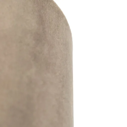 QAZQA Velours lampenkap taupe 20/20/20 met gouden binnenkant