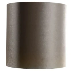QAZQA Velours lampenkap taupe cilinder 40/40/40